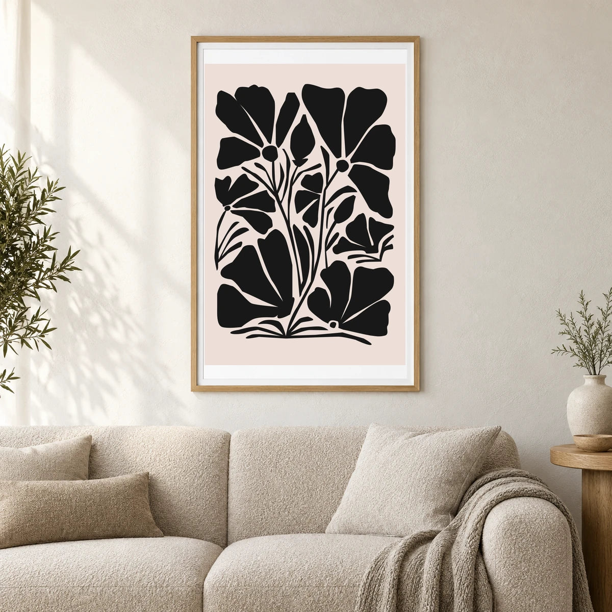 Flower Print CCCLXXVIII — Flower & Botanical Prints shown in a styled interior