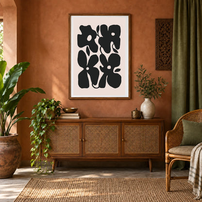 Flower Print CCCLXXIX — Flower & Botanical Prints shown in a styled interior