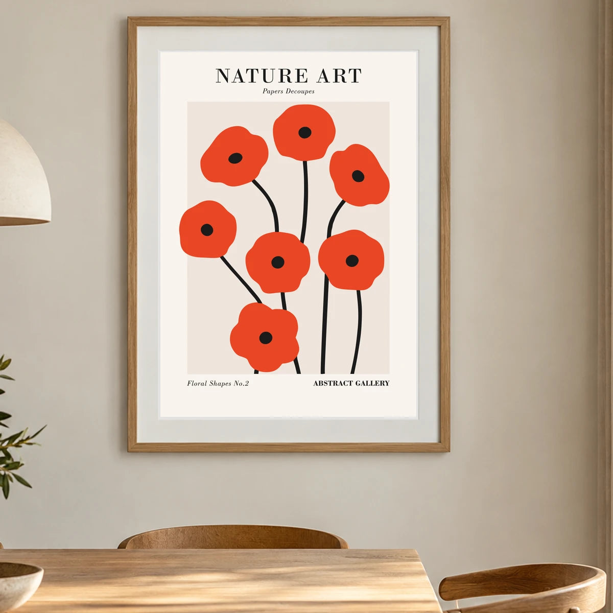 Flower Print CCCLXXXV — Flower & Botanical Prints shown in a styled interior