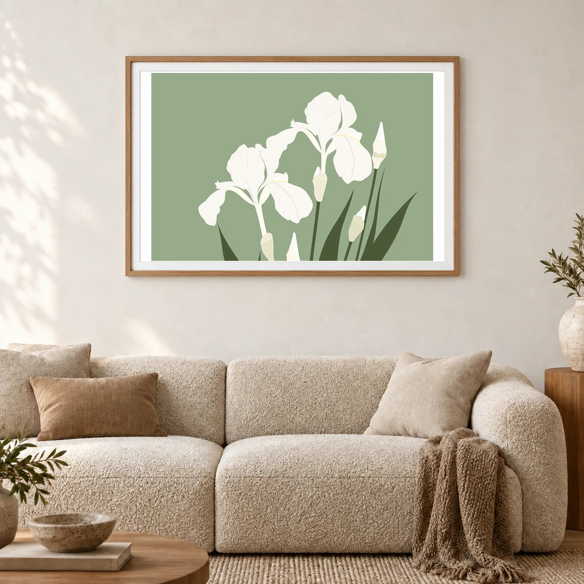 Flower Print CCCLXXXVI — Flower & Botanical Prints shown in a styled interior