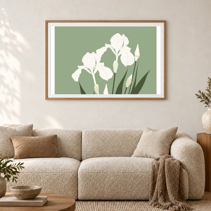 Flower Print CCCLXXXVI — Flower & Botanical Prints shown in a styled interior