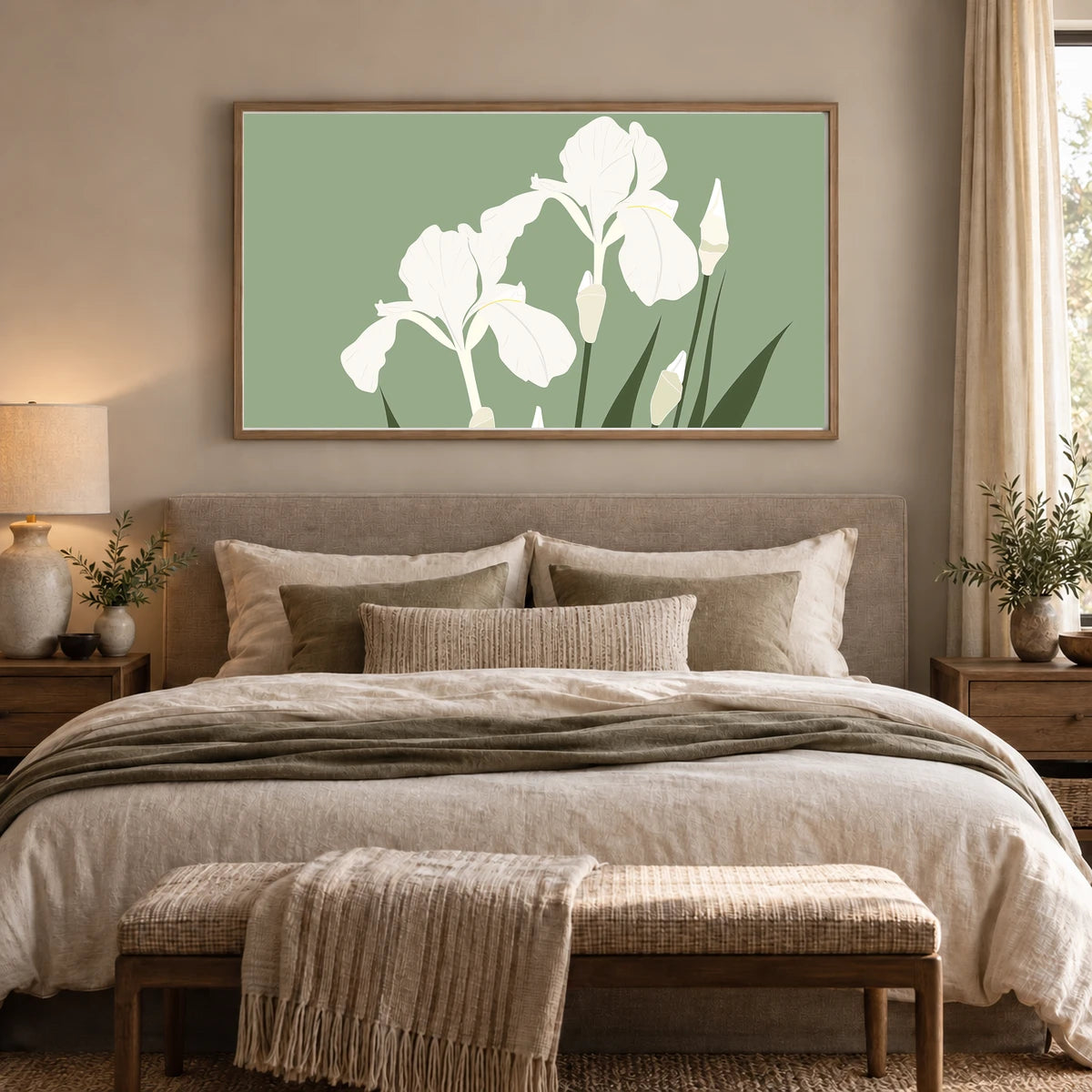 Flower Print CCCLXXXVI — Flower & Botanical Prints shown in a styled interior