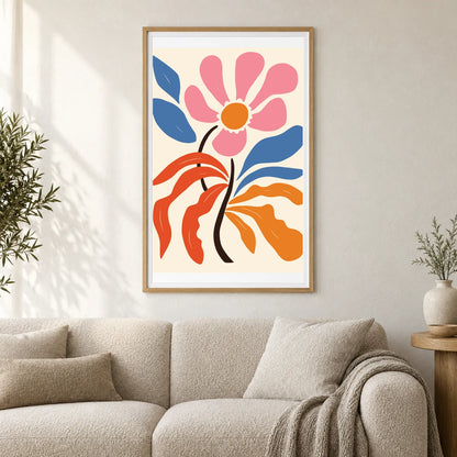 Flower Print CCCLXXXVII — Flower & Botanical Prints shown in a styled interior