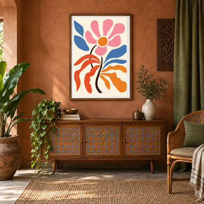 Flower Print CCCLXXXVII — Flower & Botanical Prints shown in a styled interior