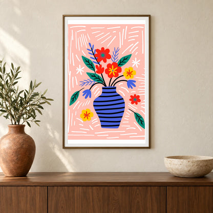 Flower Print CCCLXXXVIII — Flower & Botanical Prints shown in a styled interior