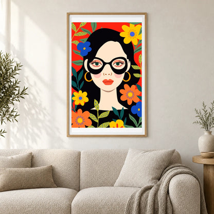 Flower Print CCCXCI — Flower & Botanical Prints shown in a styled interior