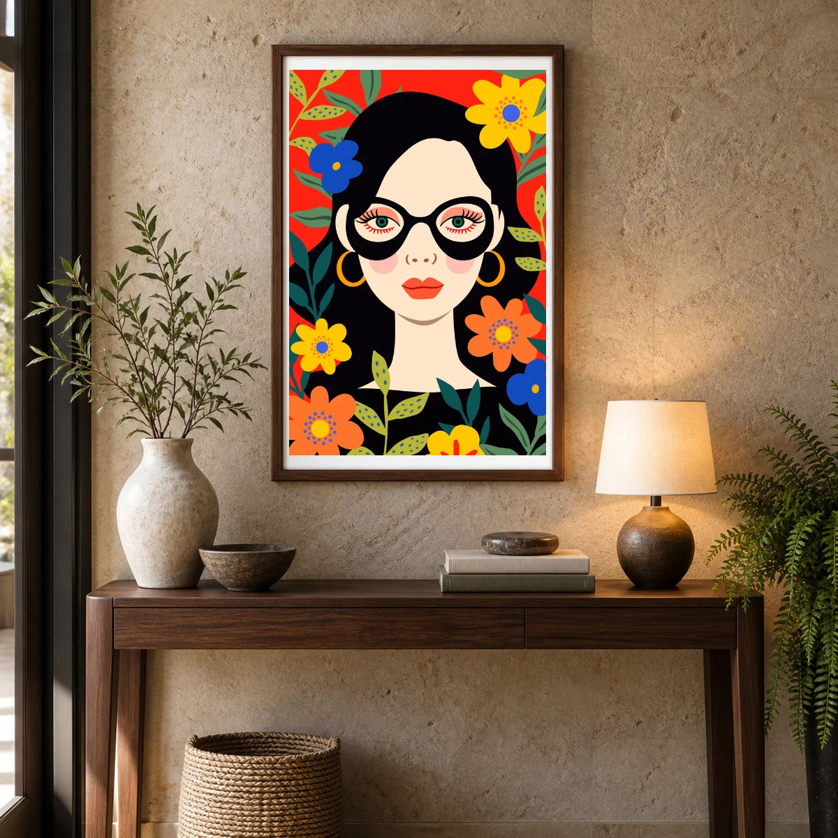 Flower Print CCCXCI — Flower & Botanical Prints shown in a styled interior