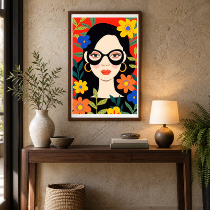 Flower Print CCCXCI — Flower & Botanical Prints shown in a styled interior
