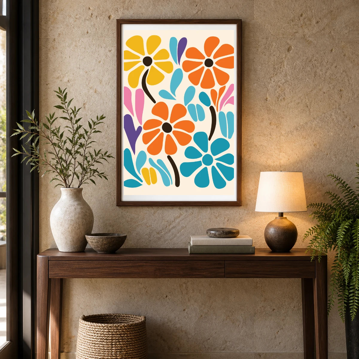Flower Print CCCXCV — Flower & Botanical Prints shown in a styled interior