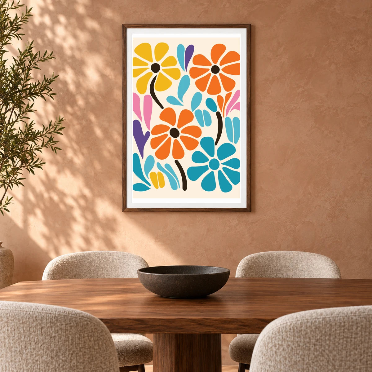 Flower Print CCCXCV — Flower & Botanical Prints shown in a styled interior