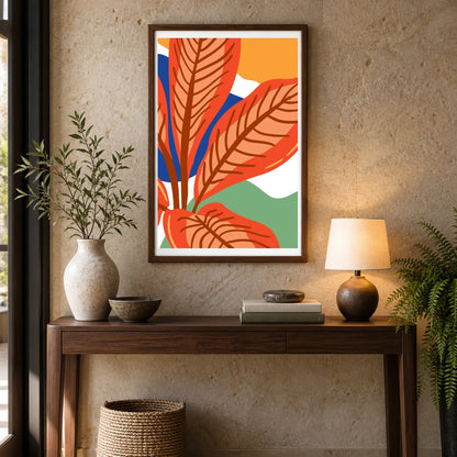Flower Print CCCXCVI — Flower & Botanical Prints shown in a styled interior