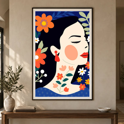 Flower Print CCCXCVIII — Flower & Botanical Prints shown in a styled interior