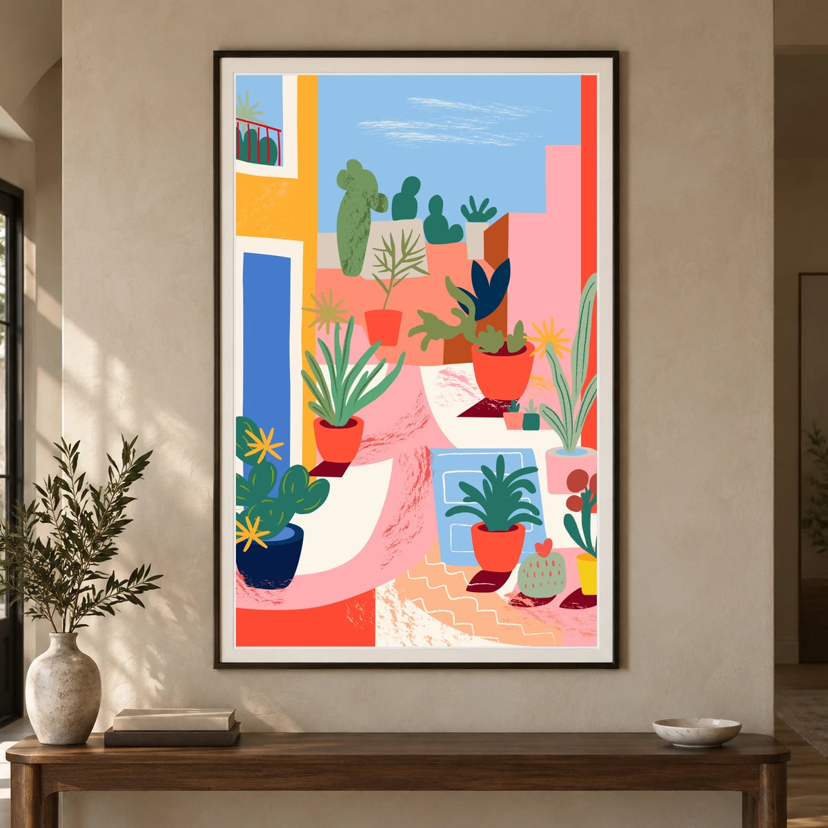 Flower Print CCCXCIX — Flower & Botanical Prints shown in a styled interior