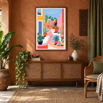 Flower Print CCCXCIX — Flower & Botanical Prints shown in a styled interior