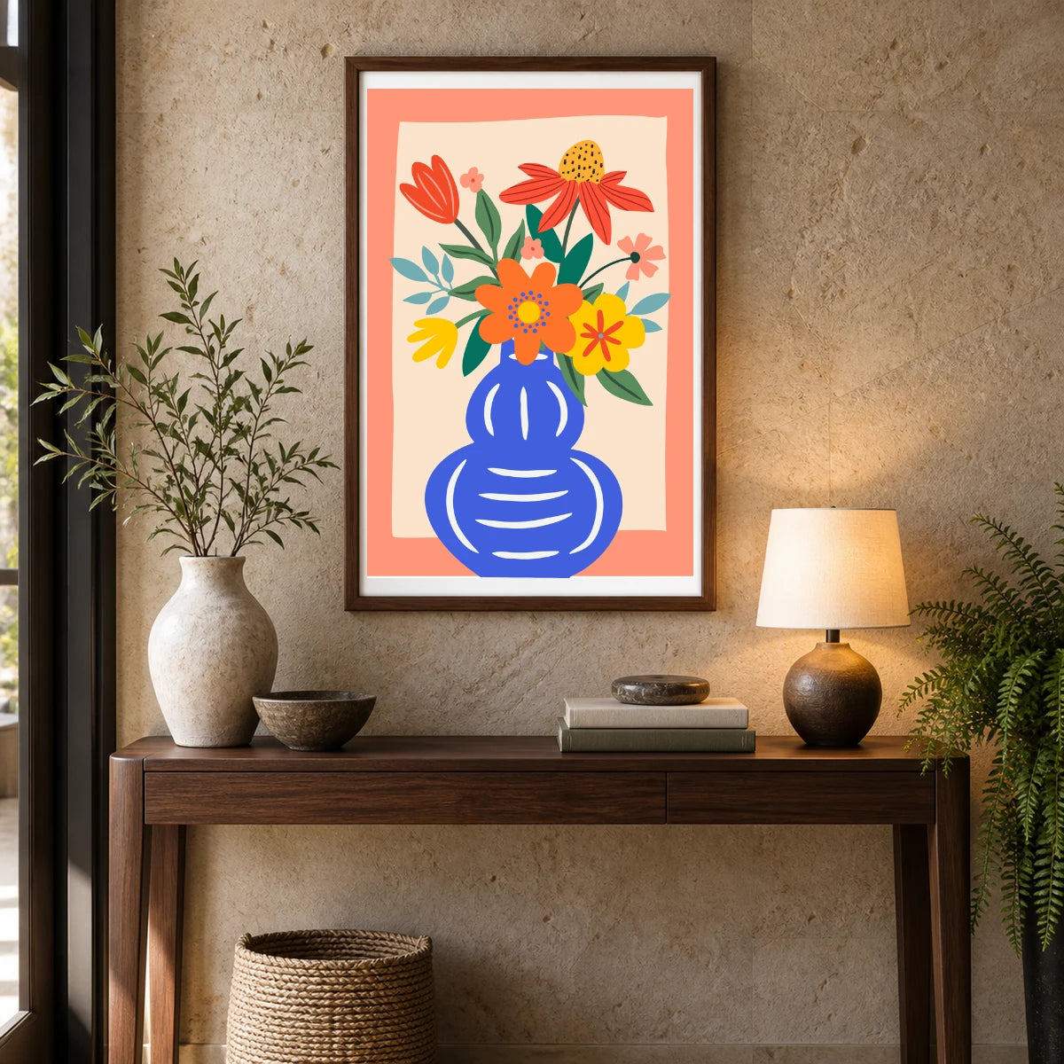 Flower Print CD — Flower & Botanical Prints shown in a styled interior