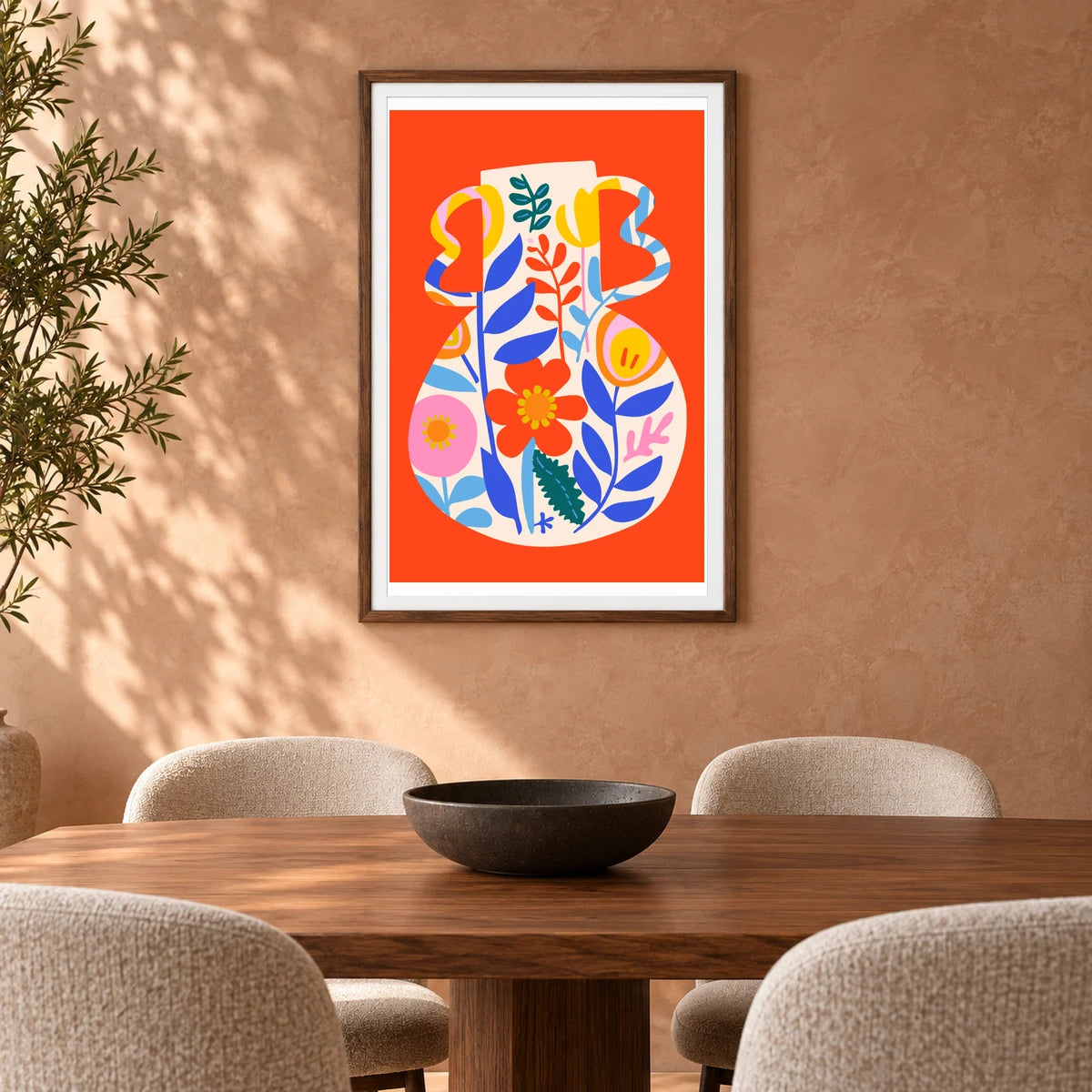 Flower Print CDI — Flower & Botanical Prints shown in a styled interior