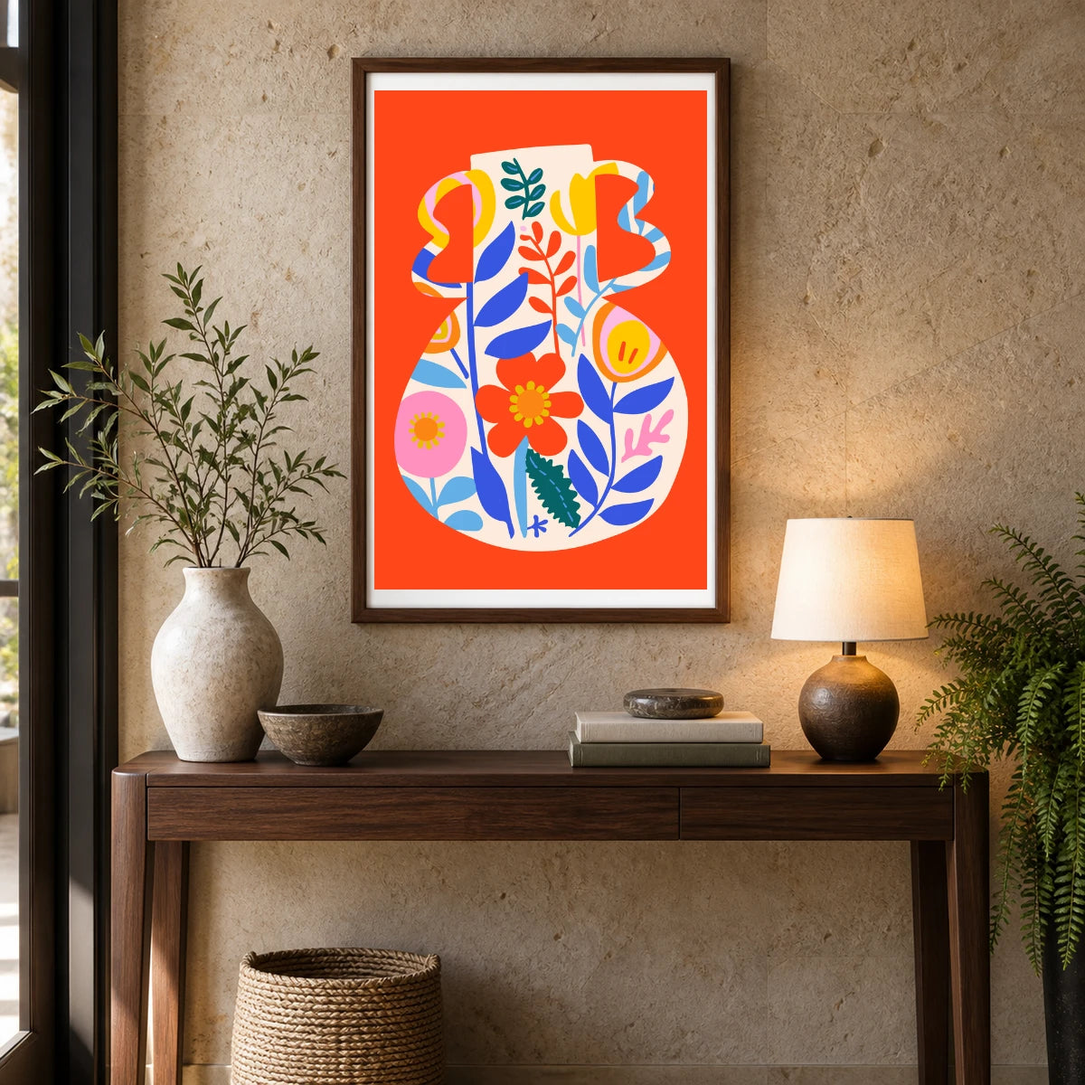 Flower Print CDI — Flower & Botanical Prints shown in a styled interior
