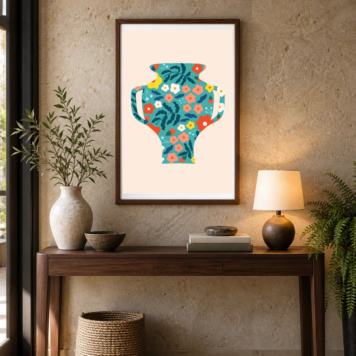 Flower Print CDII — Flower & Botanical Prints shown in a styled interior