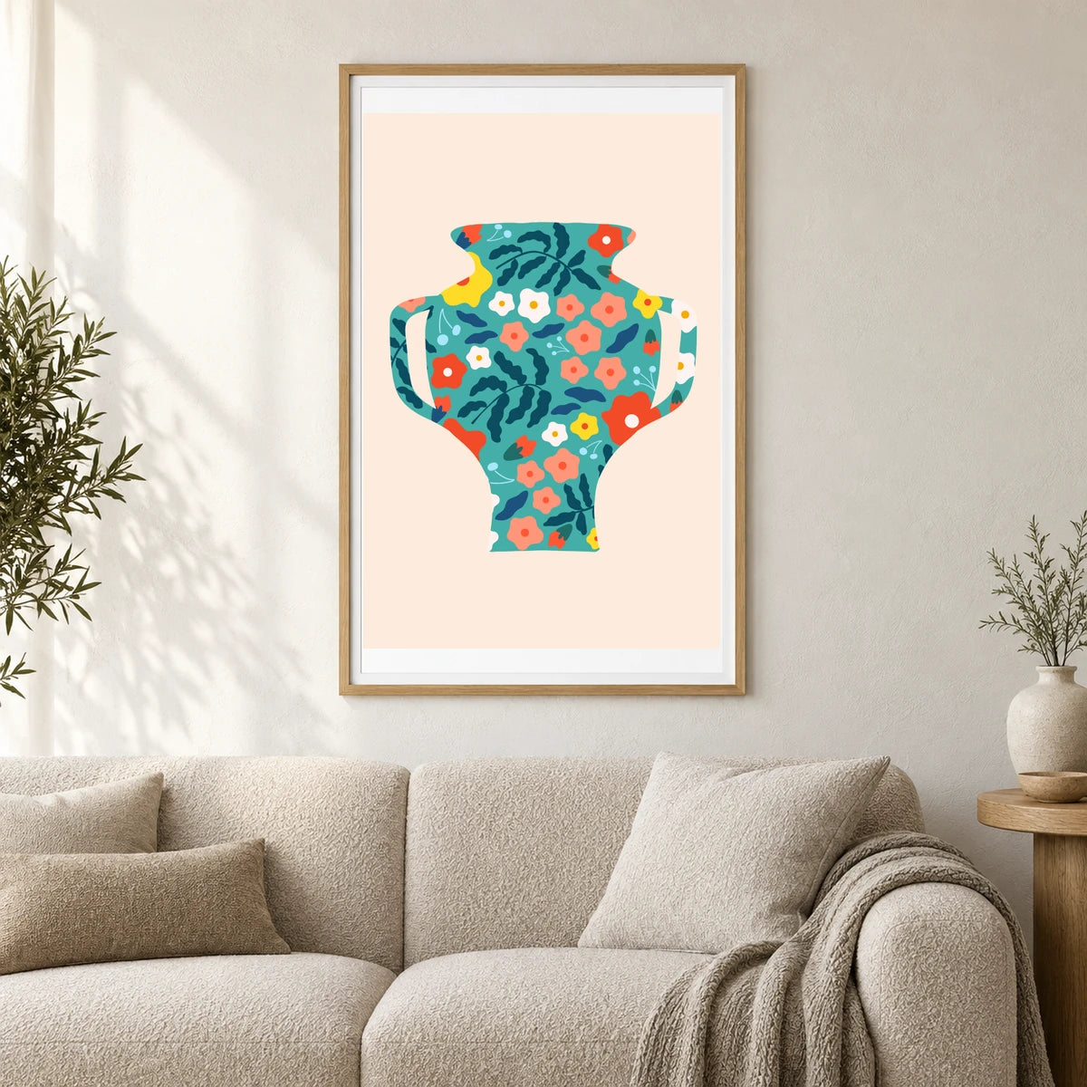 Flower Print CDII — Flower & Botanical Prints shown in a styled interior