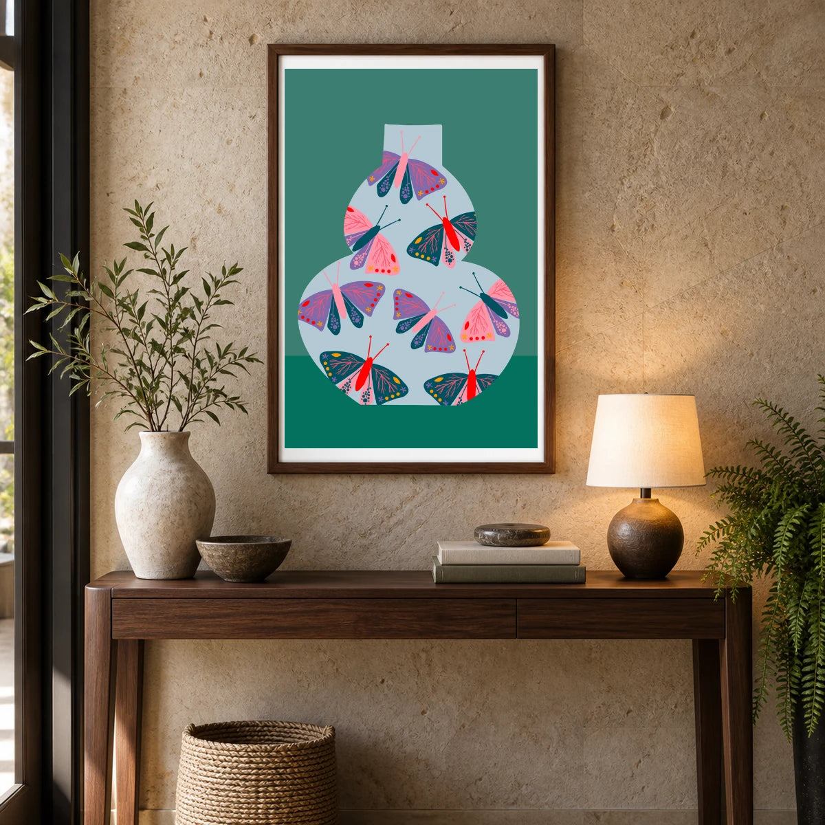 Flower Print CDIII — Flower & Botanical Prints shown in a styled interior