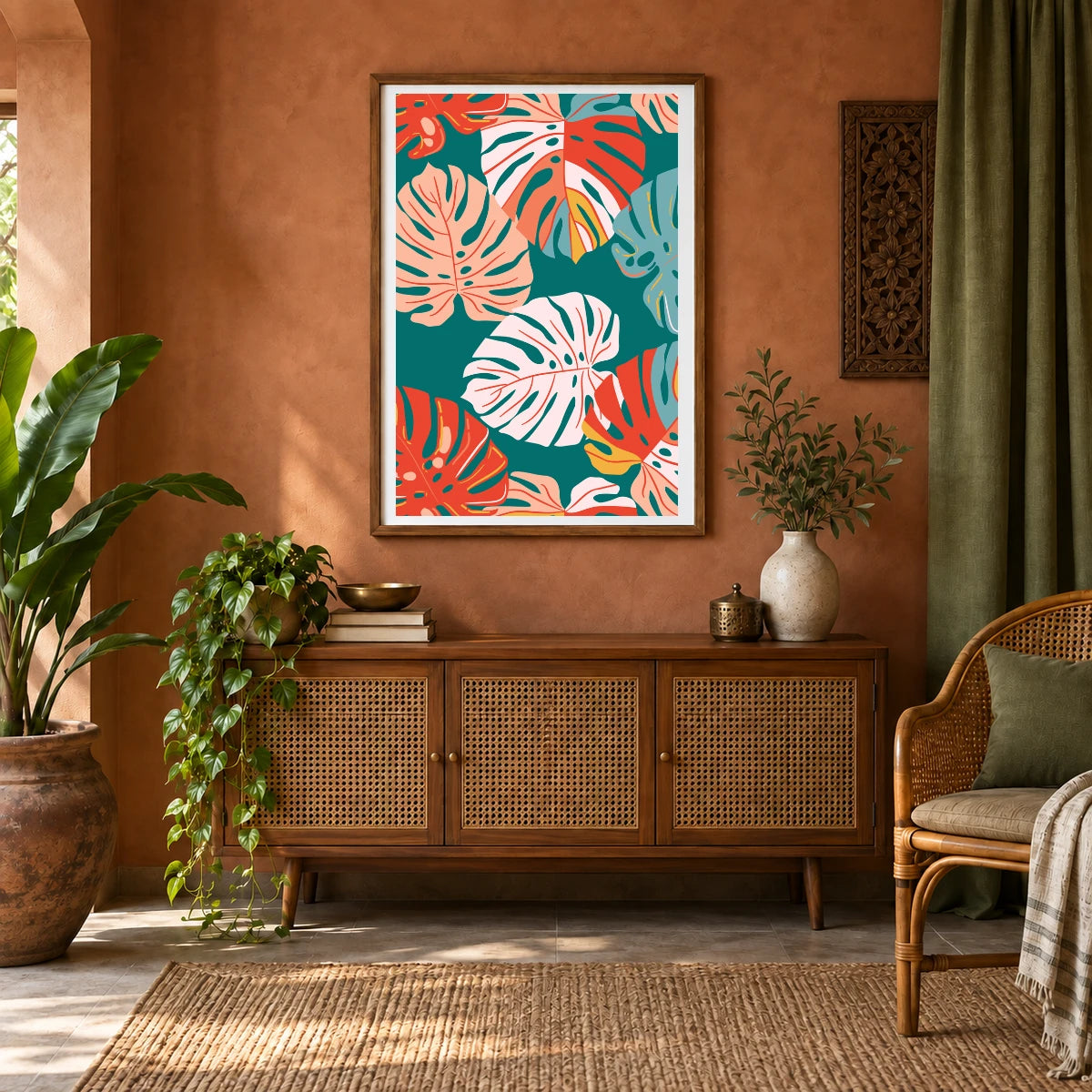 Flower Print CDIV — Flower & Botanical Prints shown in a styled interior