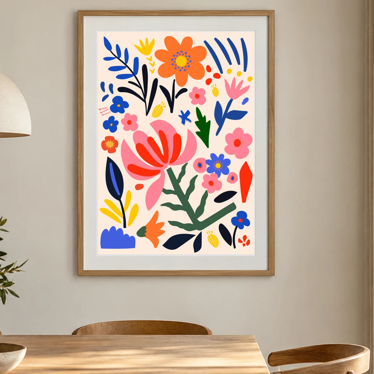 Flower Print CDV — Flower & Botanical Prints shown in a styled interior