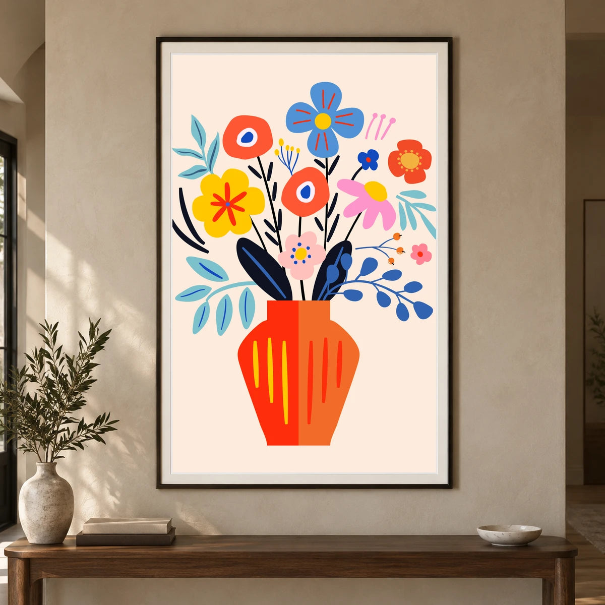 Flower Print CDVII — Flower & Botanical Prints shown in a styled interior