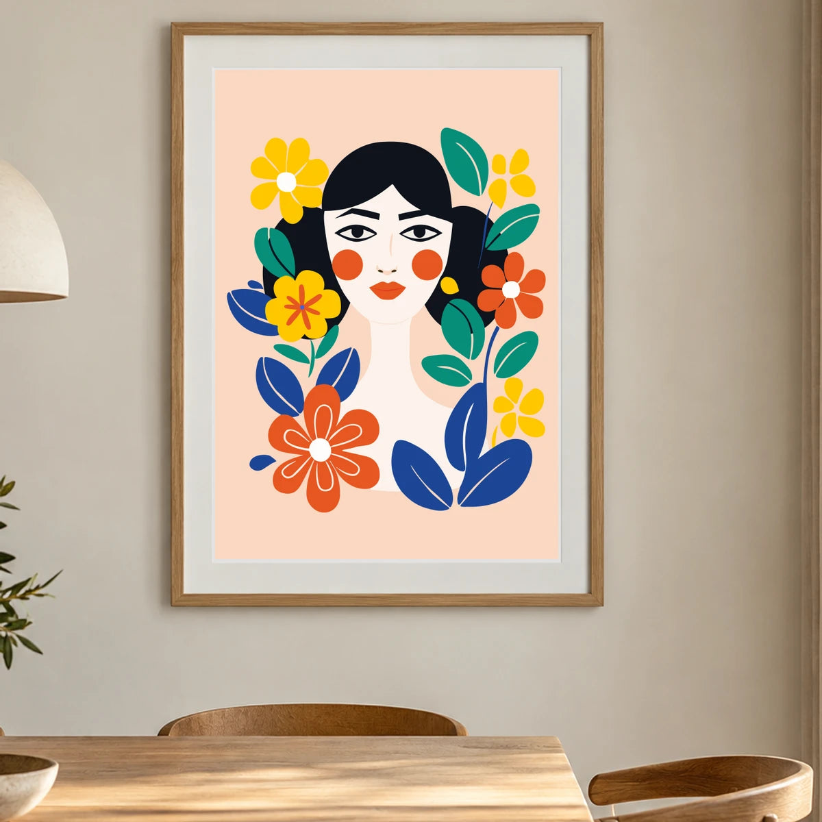 Flower Print CDVIII — Flower & Botanical Prints shown in a styled interior