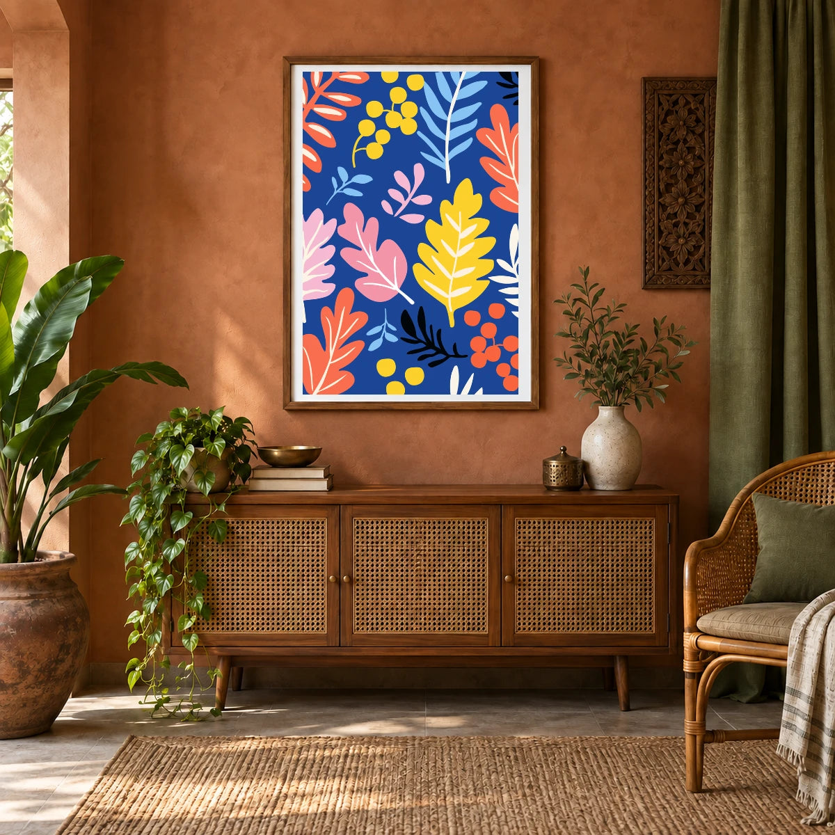 Flower Print CDIX — Flower & Botanical Prints shown in a styled interior