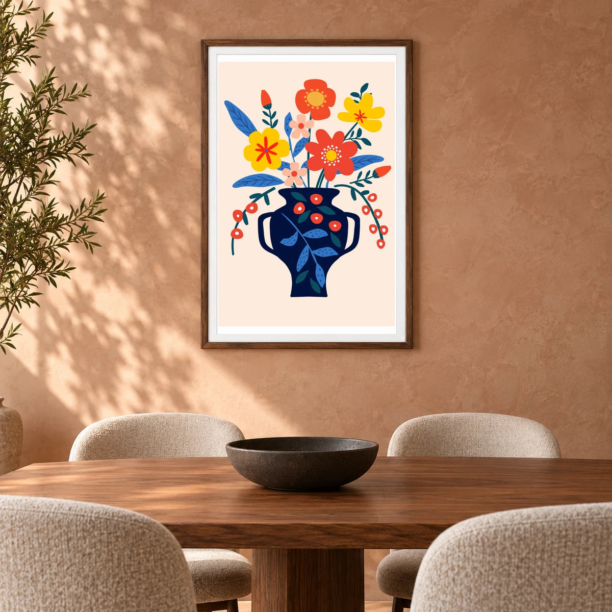 Flower Print CDXI — Flower & Botanical Prints shown in a styled interior