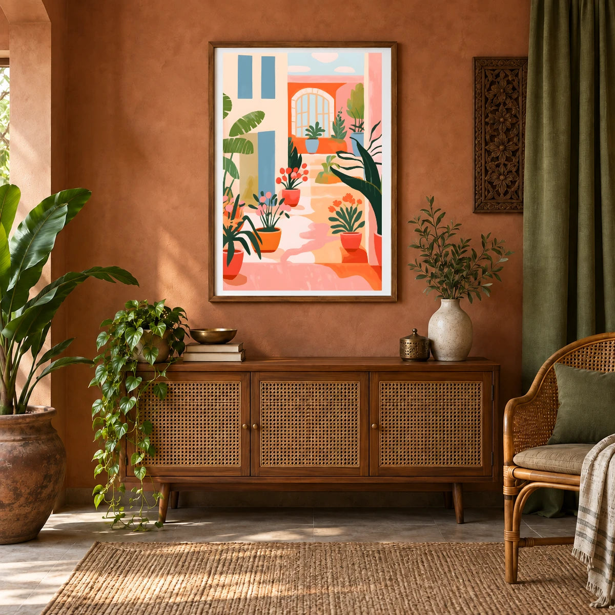 Flower Print CDXIII — Flower & Botanical Prints shown in a styled interior