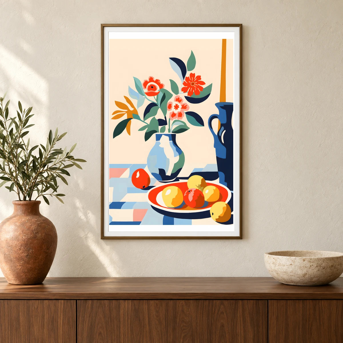 Flower Print CDXV — Flower & Botanical Prints shown in a styled interior