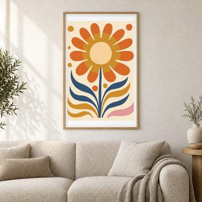 Flower Print CDXVII — Flower & Botanical Prints shown in a styled interior
