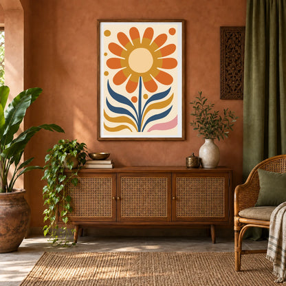 Flower Print CDXVII — Flower & Botanical Prints shown in a styled interior