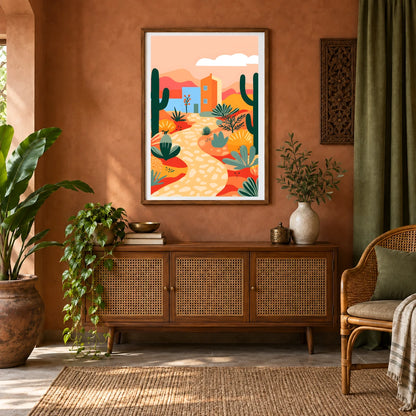 Flower Print CDXVIII — Flower & Botanical Prints shown in a styled interior