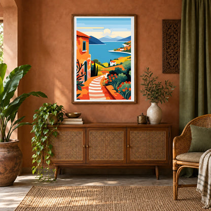 Flower Print CDXIX — Flower & Botanical Prints shown in a styled interior