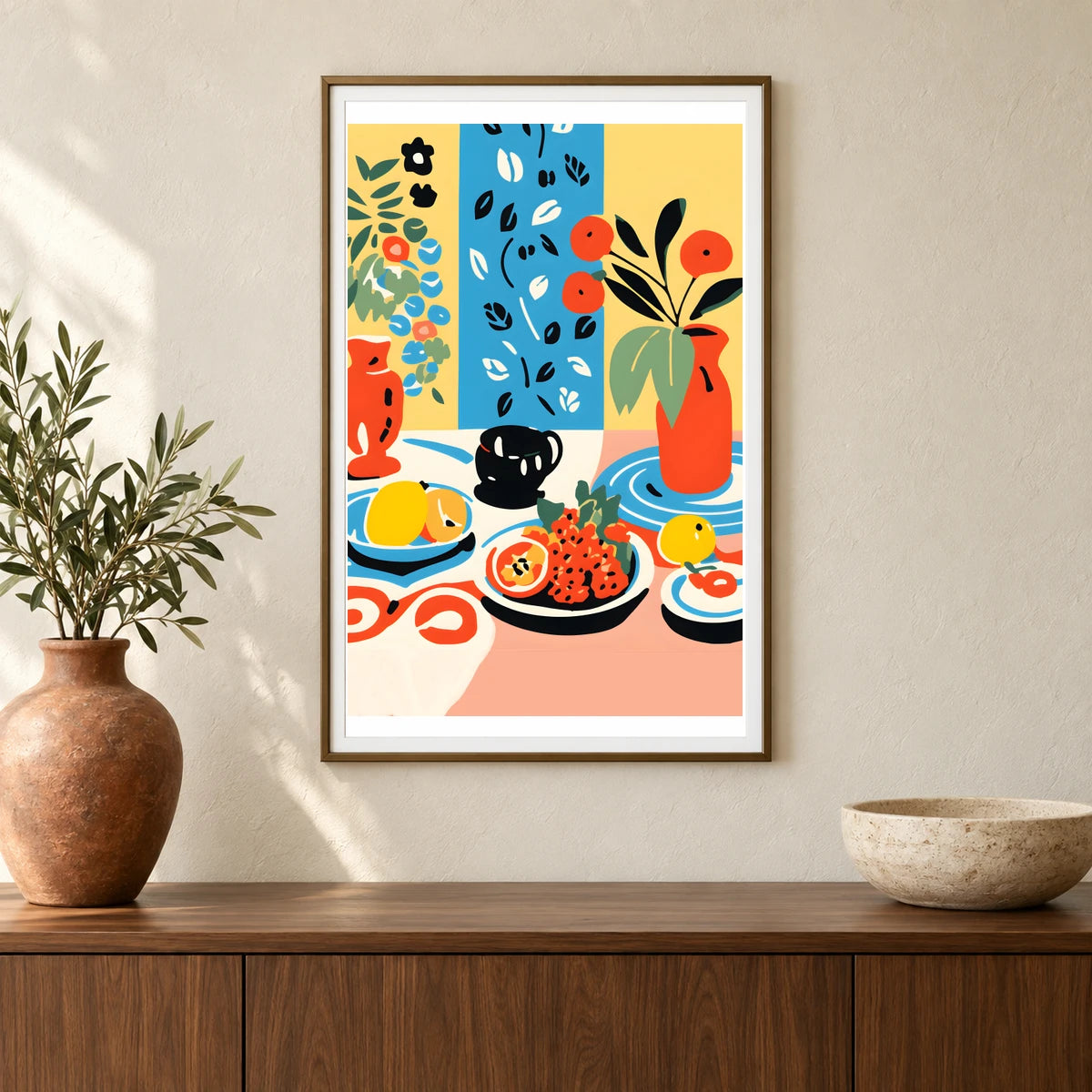 Flower Print CDXX — Flower & Botanical Prints shown in a styled interior