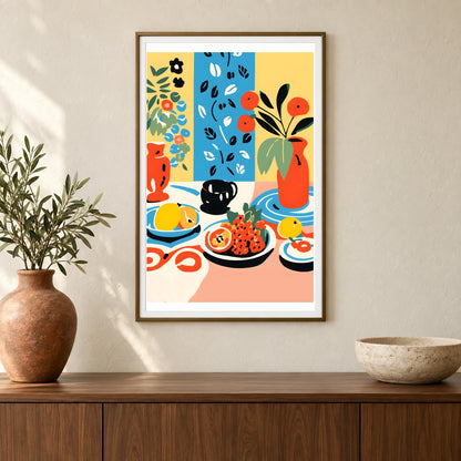 Flower Print CDXX — Flower & Botanical Prints shown in a styled interior