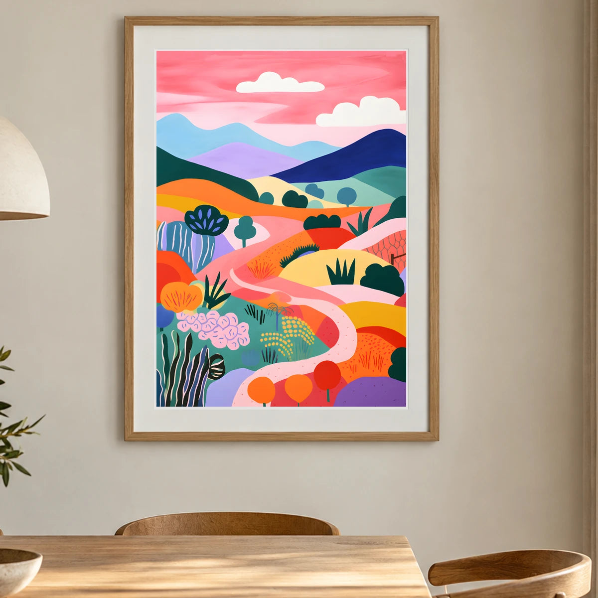 Flower Print CDXXII — Flower & Botanical Prints shown in a styled interior