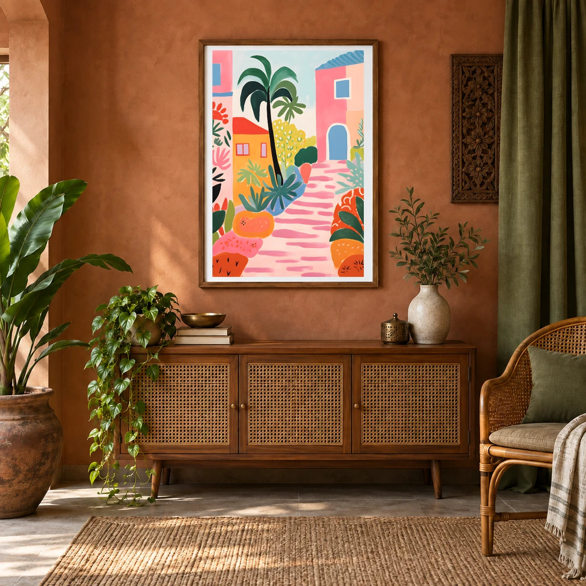 Flower Print CDXXIII — Flower & Botanical Prints shown in a styled interior