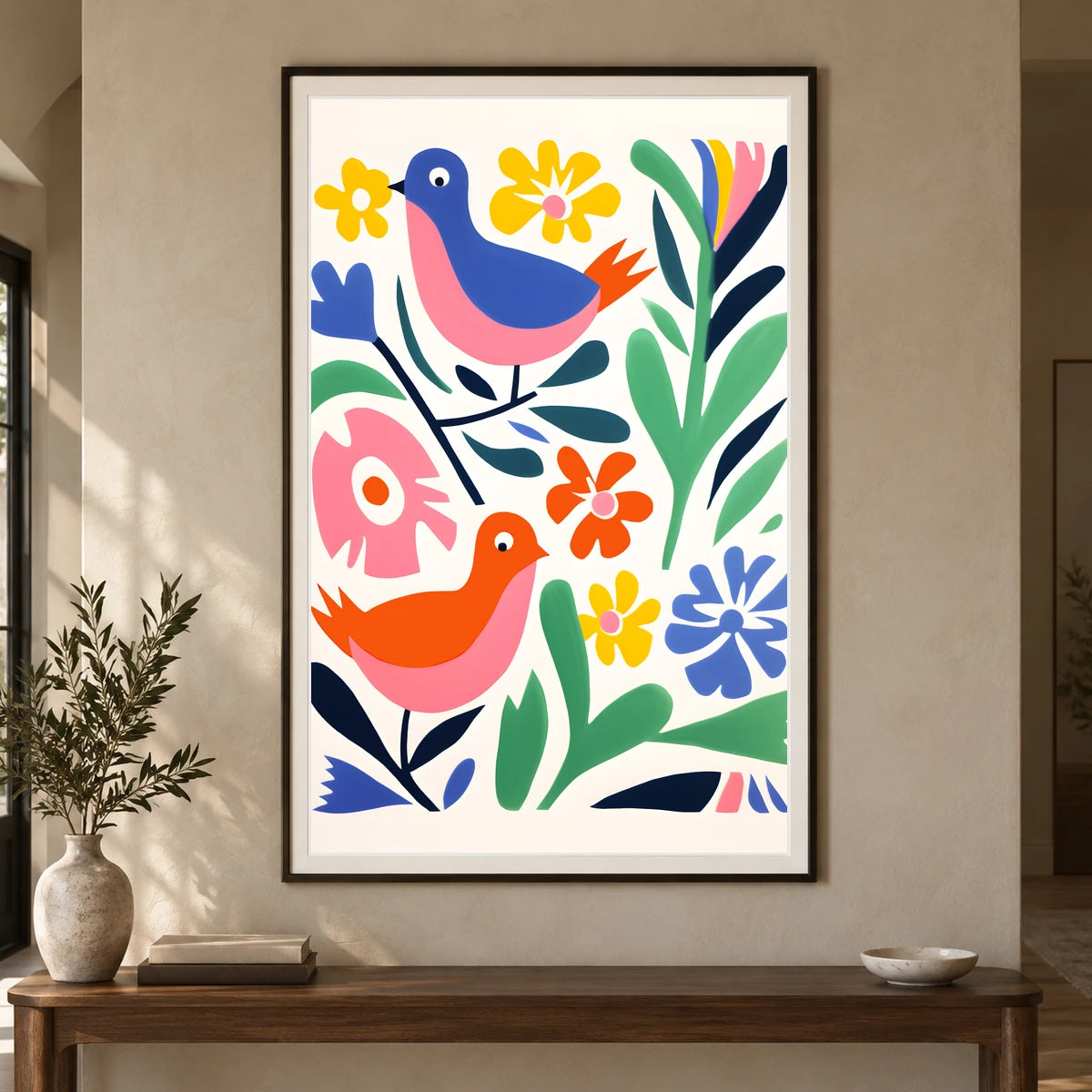 Flower Print CDXXIV — Flower & Botanical Prints shown in a styled interior