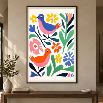 Flower Print CDXXIV — Flower & Botanical Prints shown in a styled interior