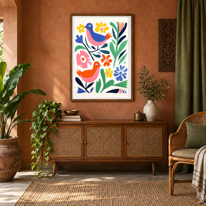 Flower Print CDXXIV — Flower & Botanical Prints shown in a styled interior