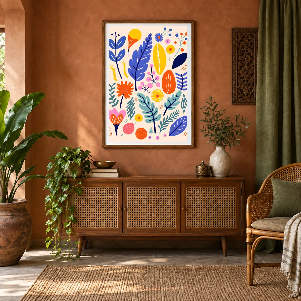 Flower Print CDXXV — Flower & Botanical Prints shown in a styled interior