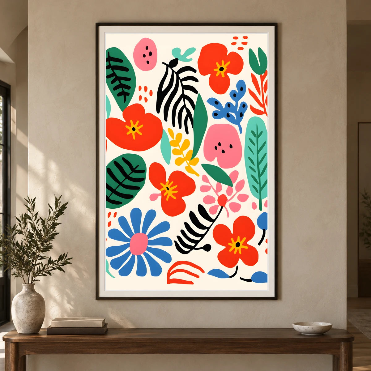 Flower Print CDXXVI — Flower & Botanical Prints shown in a styled interior