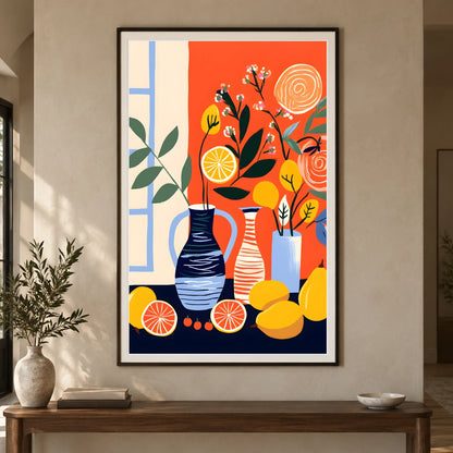 Flower Print CDXXVII — Flower & Botanical Prints shown in a styled interior