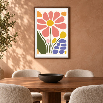Flower Print CDXXVIII — Flower & Botanical Prints shown in a styled interior