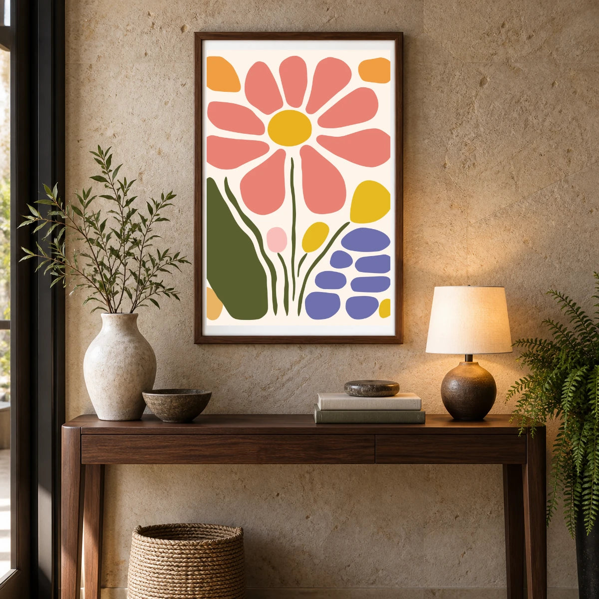 Flower Print CDXXVIII — Flower & Botanical Prints shown in a styled interior