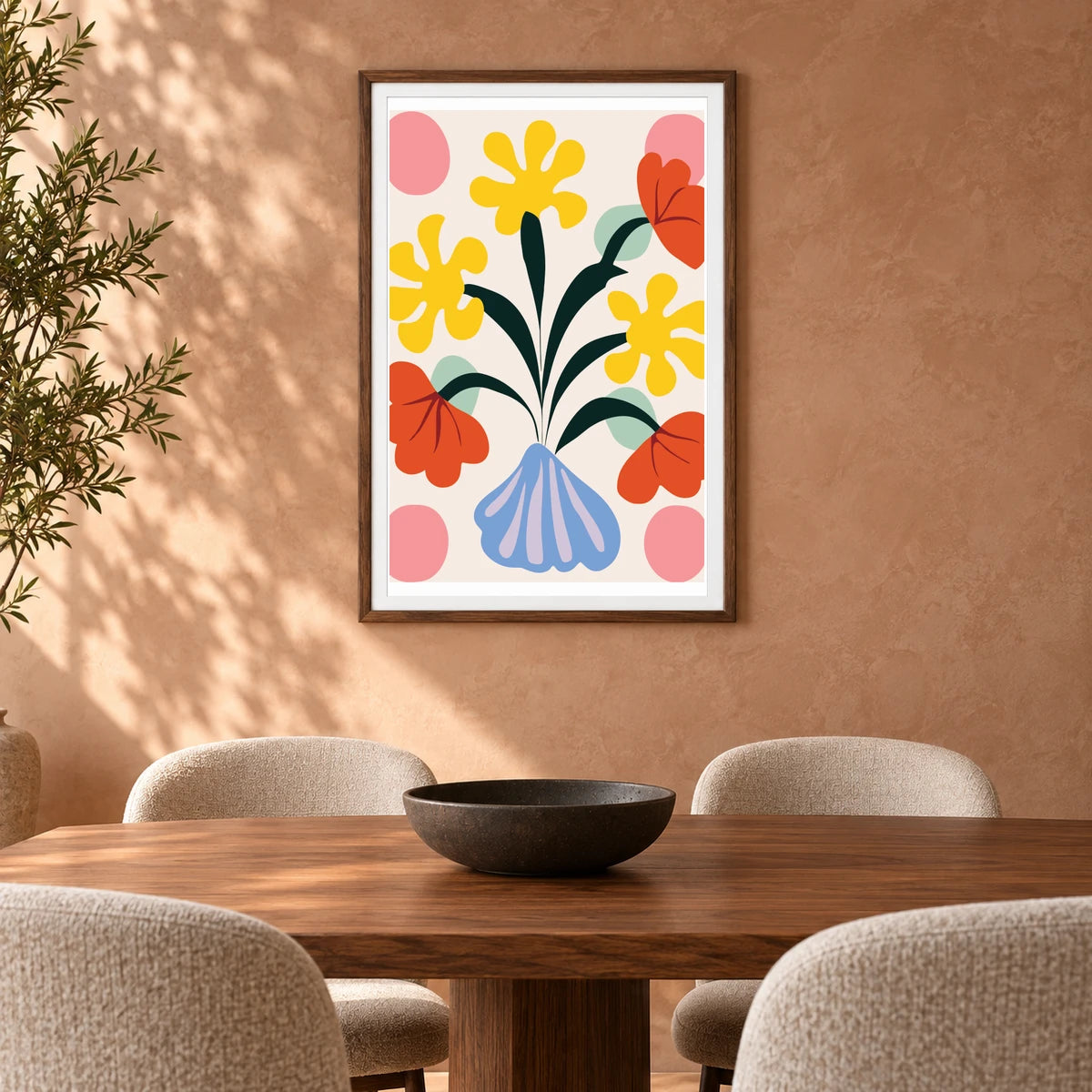 Flower Print CDXXX — Flower & Botanical Prints shown in a styled interior