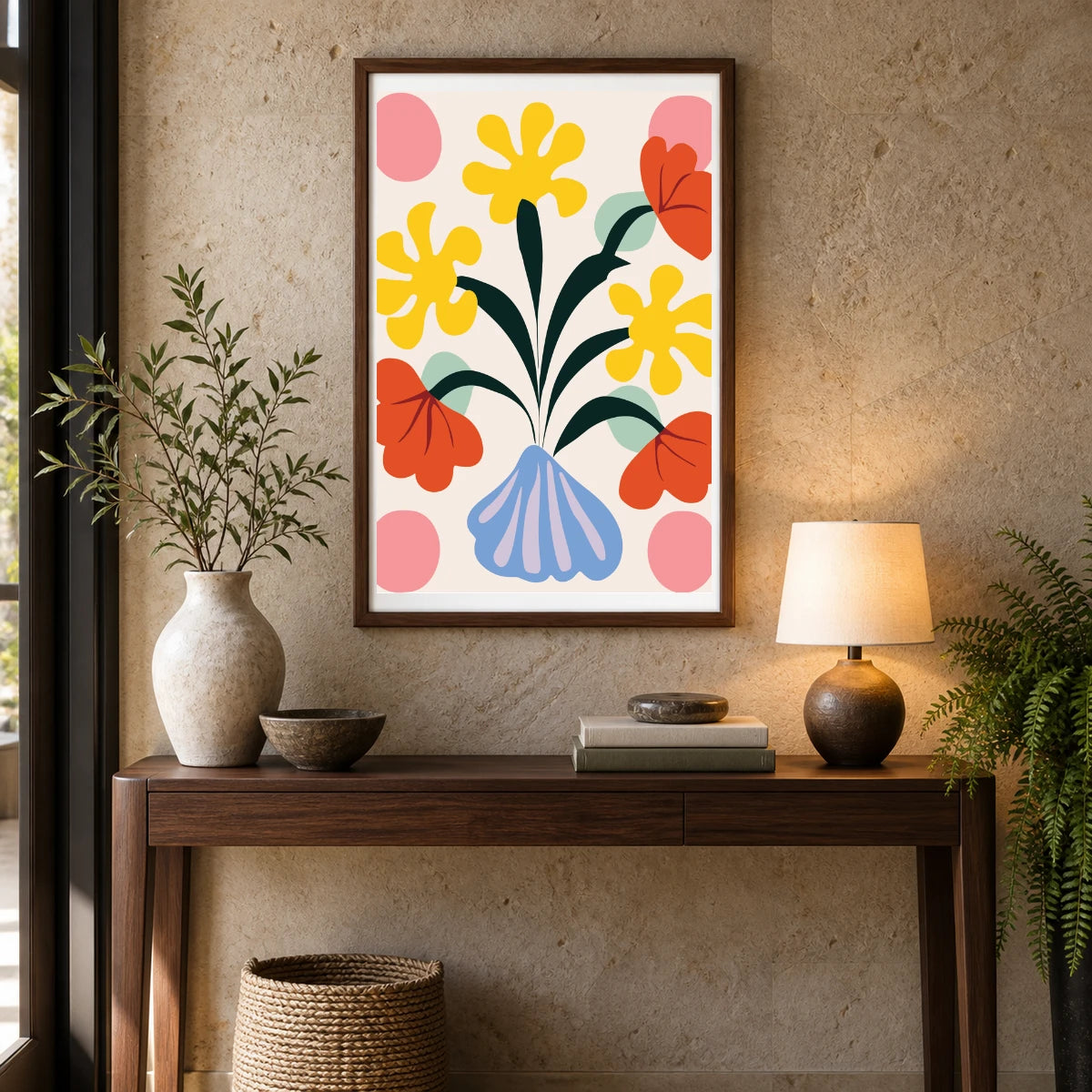 Flower Print CDXXX — Flower & Botanical Prints shown in a styled interior